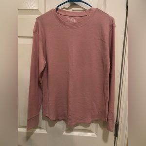 Ladies Time ‘n Tru Long Sleeve Waffle Weave Shirt